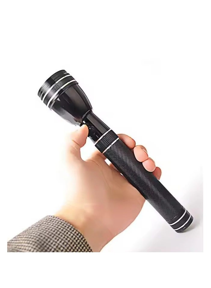 دينكس مصباح يدوي LED قابل لإعادة الشحن - مصباح LED بقوة 360 لومن - سطوع عالي، تصميم محمول، يعمل لمدة 6 ساعات. | مثالي للتخييم والدراجات والمشي لمسافات طويلة والطوارئ، لون أسود - Image 4