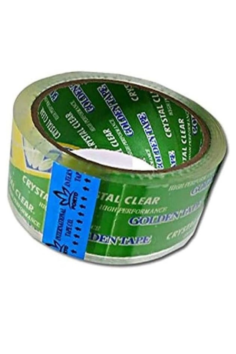 Golden tape High-performance packaging tape for shipping, moving, office, and carton sealing - clear - 80 meters - 3 pieces - Image 2