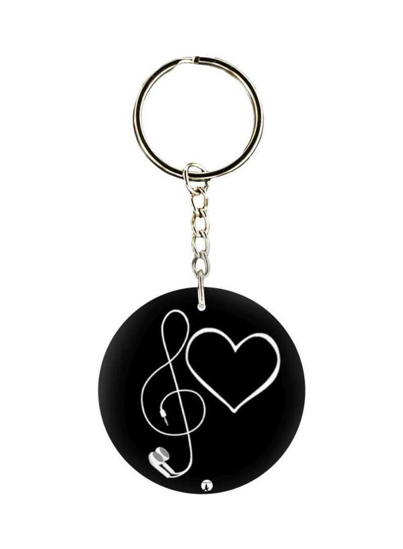 Printed Single Sided Keychain