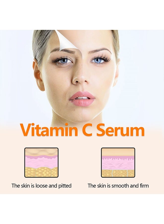 أوهو سيروم فيتامين سي 30 مل - مصل الوجه لتصحيح البقع الداكنة ، مصل فيتامين سي مع حمض الهيالورونيك وحمض الفيروليك ، وفيت إي - مصل مضاد للشيخوخة وتفتيح البشرة ، مصل فيتامين سي نقي للعناية بالبشرة - Image 4