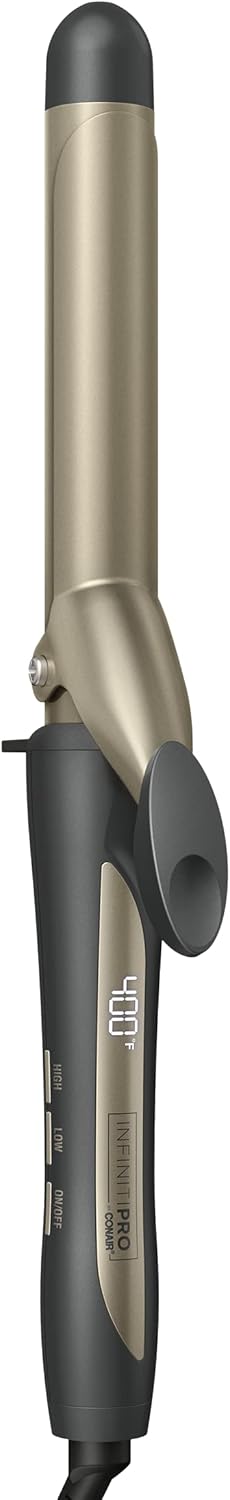 CONAIR INFINITIPRO BY CONAIR Tourmaline Ceramic 1inch Curling Iron 1inch Digital Curling Iron 1inch barrel produces classic curls  for use on short medium and long hair - Image 1