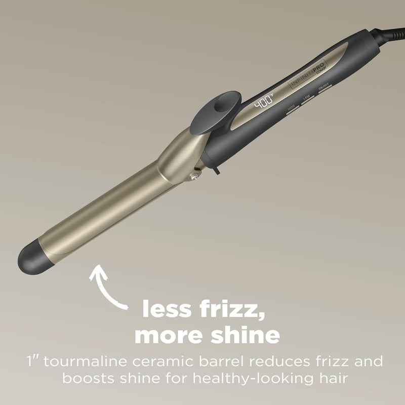 CONAIR INFINITIPRO BY CONAIR Tourmaline Ceramic 1inch Curling Iron 1inch Digital Curling Iron 1inch barrel produces classic curls  for use on short medium and long hair - Image 2