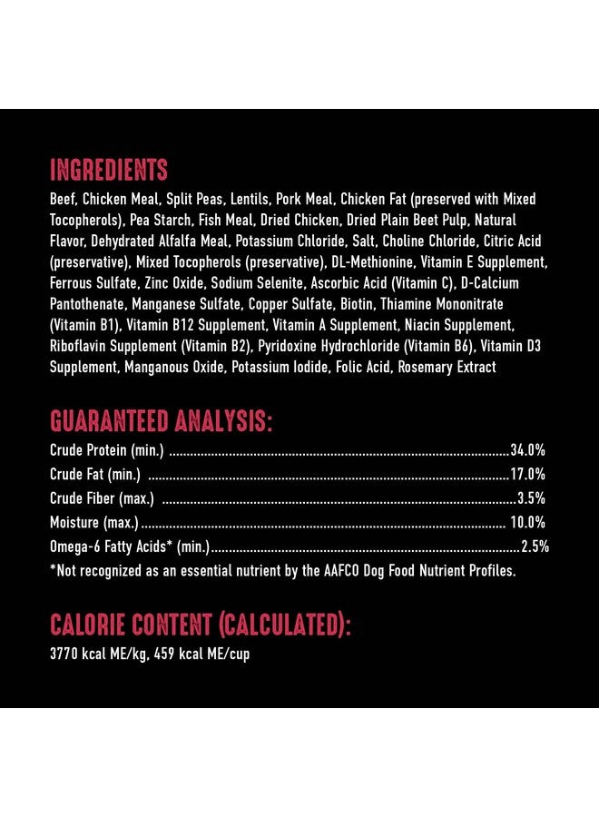 كريف طعام جاف عالي البروتين خالٍ من الحبوب من CRAVE للكلاب البالغة، لحم بقري، كيس 4 رطل - Image 3