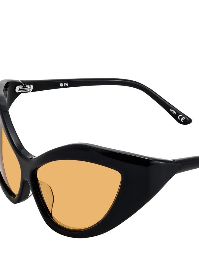 JW PEI Women's Clarissa Cateye Sunglasses - Black - Image 4