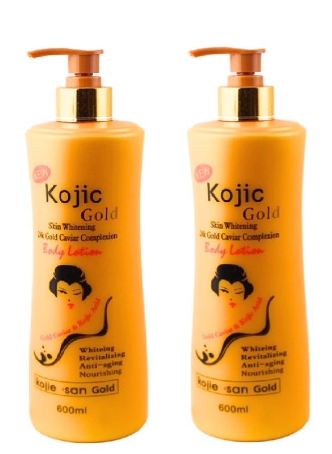 Kojic 2 Pieces of Skin Whitening Body Lotion 2X600 ml - Image 1