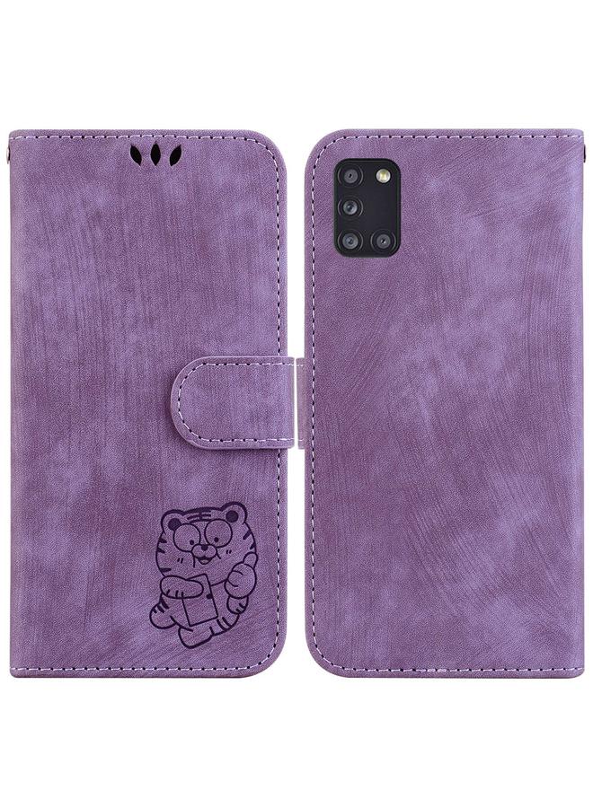 S-TOP Case For Samsung Galaxy A31 Little Tiger Embossed Leather Phone Case - Image 1