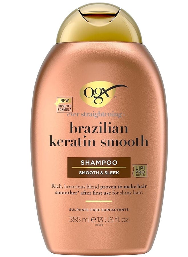 OGX Brazilian Keratin Smooth Shampoo 385ml