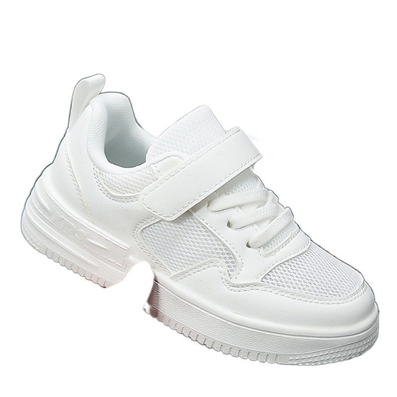 Boys' Shoes Children'S White Shoes Girls' Shoes Kindergarten Summer Breathable Mesh Shoes Student Games Performance Board Shoes - Image 3