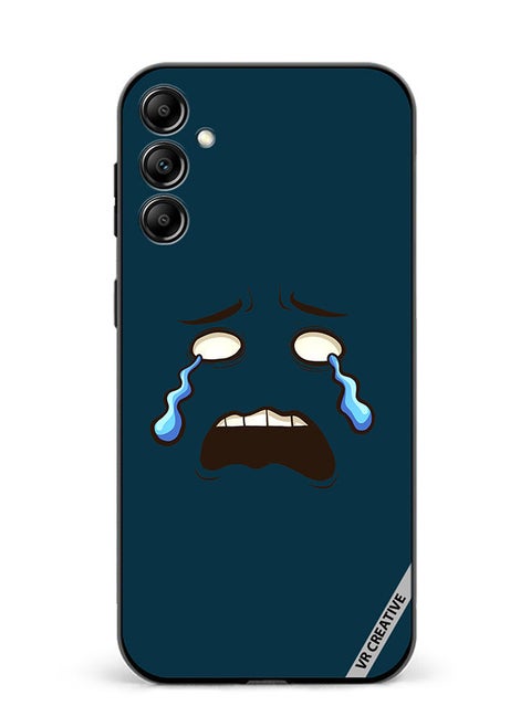 Protective Case Cover For Samsung Galaxy M54 Crying Face Design Multicolour