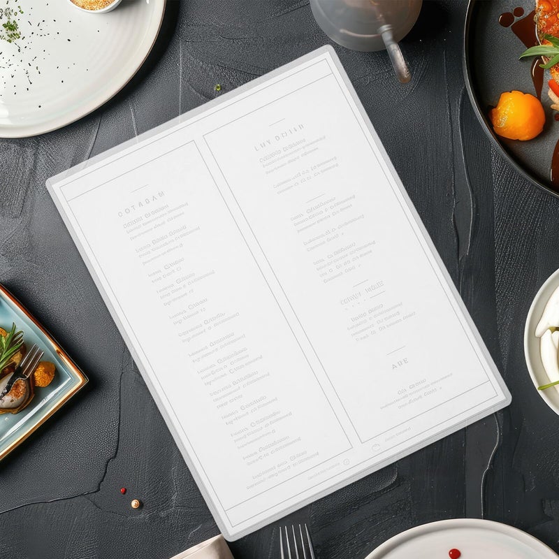 30 قطعة 8.5 × 11 بوصة أكمام بلاستيكية صلبة واقيات وثائق صور قاسية - Image 5