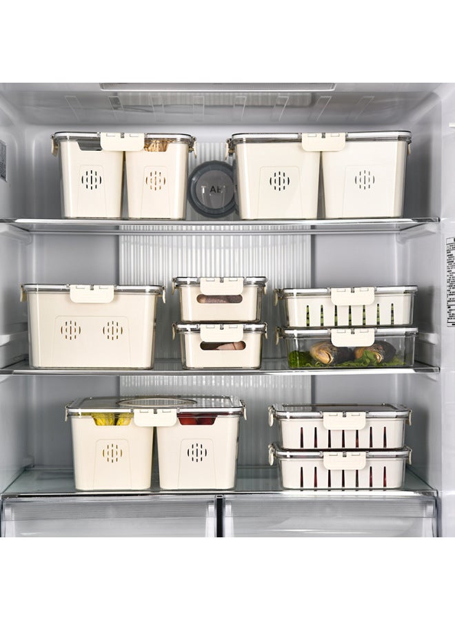 Food-grade Storage Box Sub-seasoning Seasoning Transparent Grain Box Format Seasoning Spices Sealed Kitchen Plastic Preservation-Specifications:PET Short Four-part Grid  - Image 5