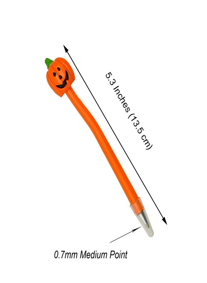Lopenle 8 PCS Novelty Halloween Ballpoint Pens Spooky pen Skull Head Pens Fun Pumpkin Pen Grimace Vampire Ballpoint Pen For Office School Halloween Party Favor - Image 4