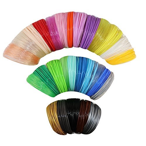 mkoem 28Colors PLA 3D Printing Pen Filament Refill, Each Color 10 Feet, Total 280 Feet, Extra Gift with 2 Finger Caps by MKOEM - Image 3
