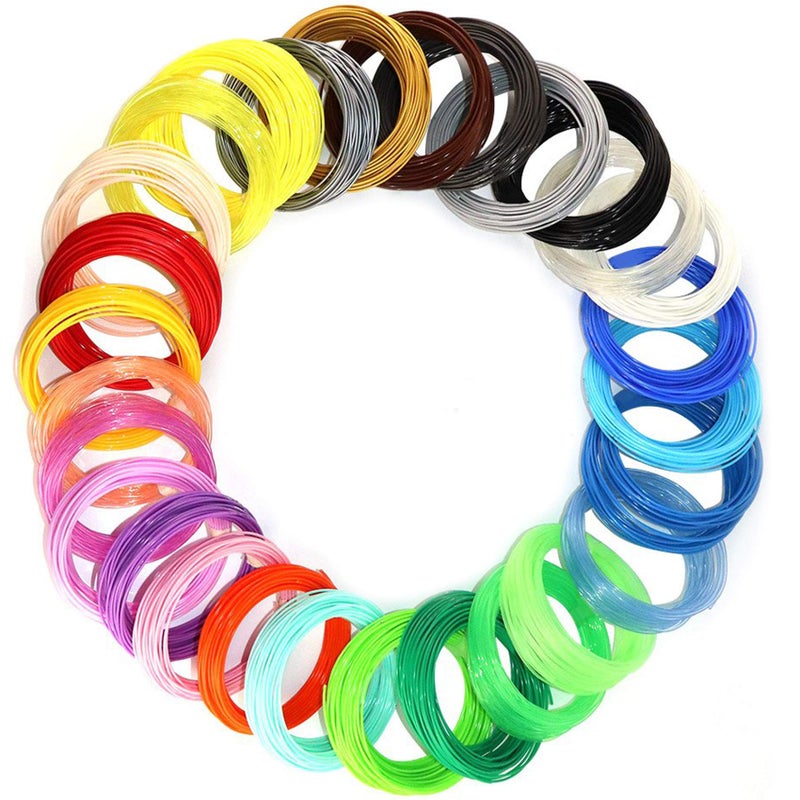 mkoem 28Colors PLA 3D Printing Pen Filament Refill, Each Color 10 Feet, Total 280 Feet, Extra Gift with 2 Finger Caps by MKOEM - Image 5