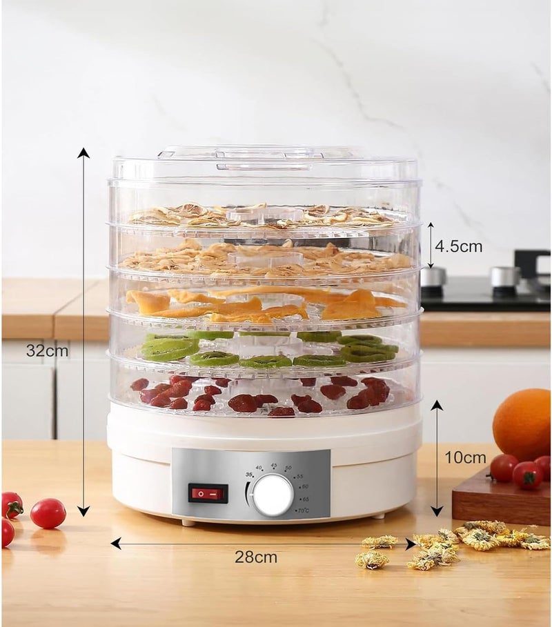 NEELABIL Fruit Dryer Household Fruit Dryer Food Dehydrator Meat Pet Food Air Dryer 5 Floors Household Dehydration and Fruit Drying Machine Beef Pet Snack Herb Egetable Dehydrator - Image 4