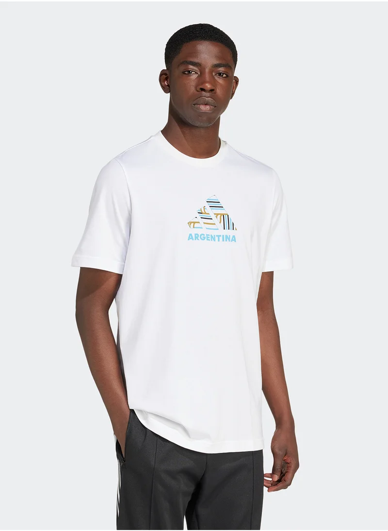 اديداس Argentina Fan Graphic T-Shirt
