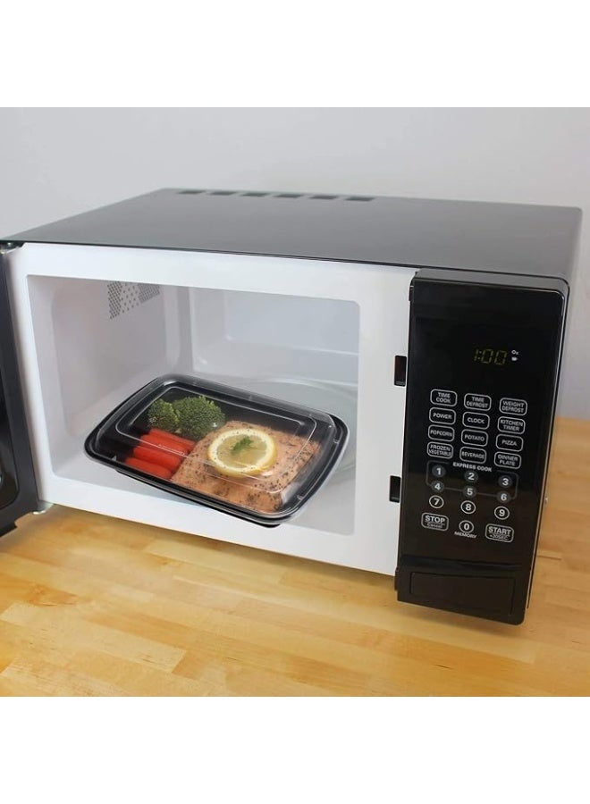 Lynacz Original 12 Pieces Disposable Microwave Container Rectangular - 1 Compartment - Image 3