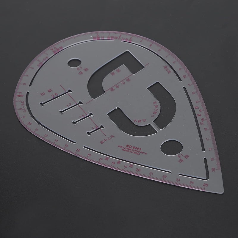 Tailoring Sewing Sleeve Curve Ruler Bendable Plastic Tool for Accurate Curves and Lines, for Sewing Enthusiasts - 1Pc - Image 3