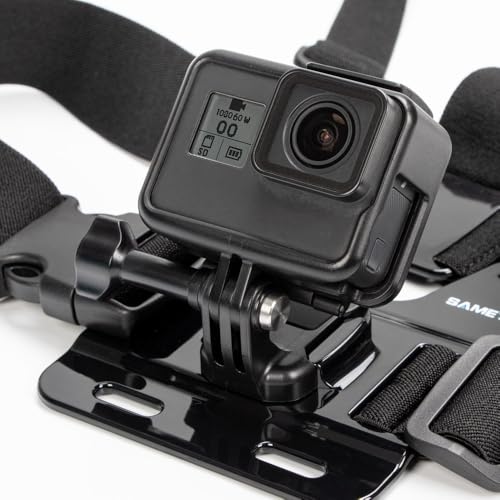 Sametop Head Mount Strap Chest Mount Harness Chesty Kit Compatible with GoPro Hero 13, 12, 11, 10, 9, 8, 7, 6, 5, 4, Session, 3+, 3, 2, 1, Hero (2018), Fusion, Max, DJI Osmo Action Cameras - Image 3