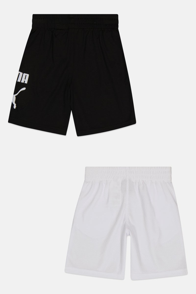 PUMA Kids Boy 2 Piece Brand Logo Shorts, Multicolor - Image 3