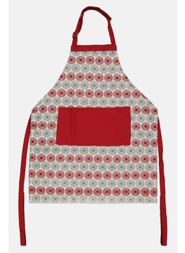 Allover Print Adjustable Kitchen Apron, Grey/Maroon - pzsku/Z811BC1E14574A531B425Z/45/_/1726150877/ce8bce6a-24c0-4721-9e49-eee0e0839f9e