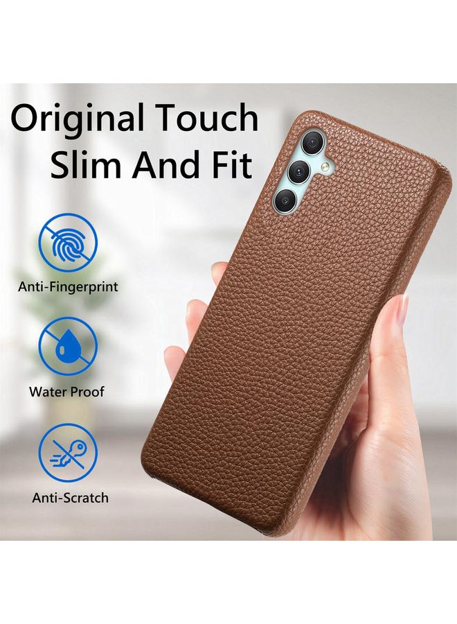 S-TOP Case For Samsung Galaxy A34 Litchi Oil Edge Leather Back Phone Case - Image 3
