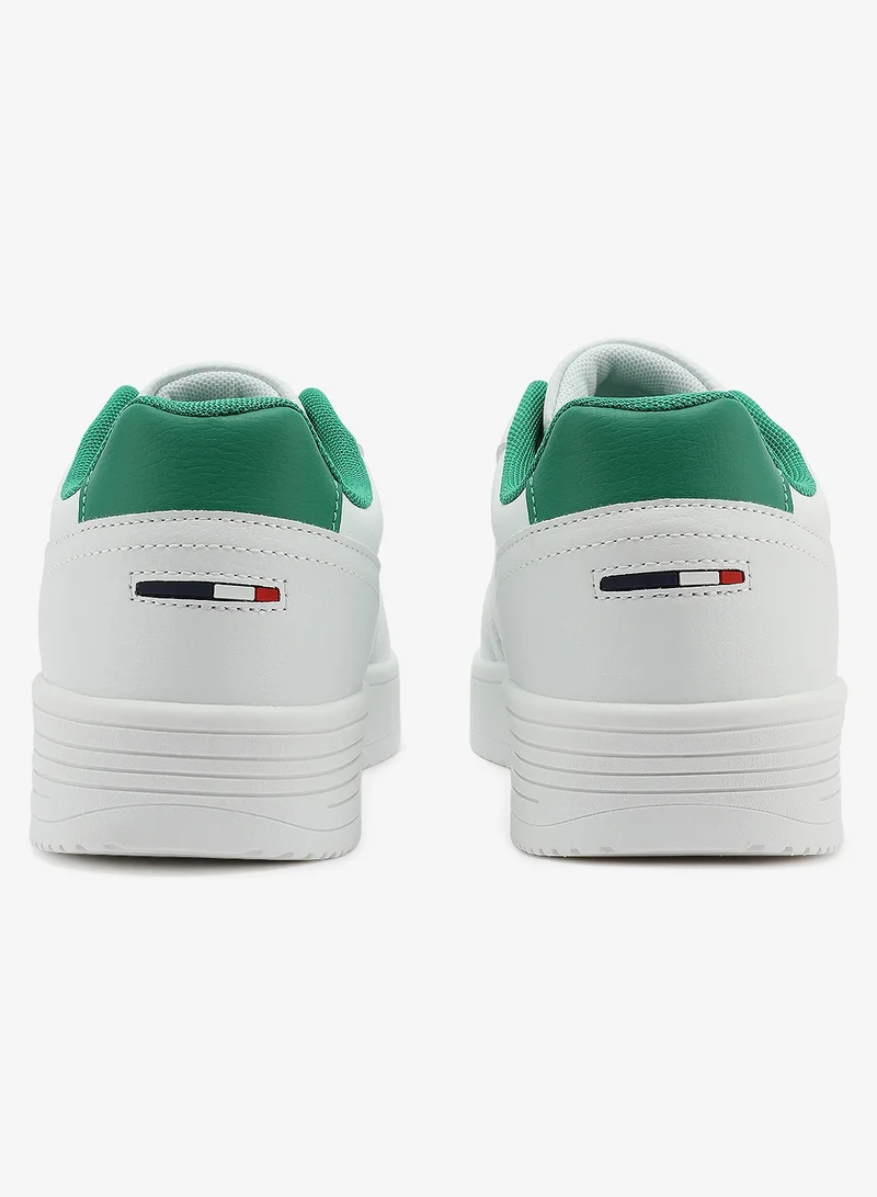 U.S. Polo Assn. white Men's White Sneakers - Lightweight Shoes Modern Design with Green Accent for Men | Best Price UAE
