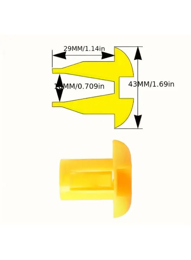 49pcs Plastic Mushroom Caps For Rebar Protective Construction Site Safety Covers - Image 4