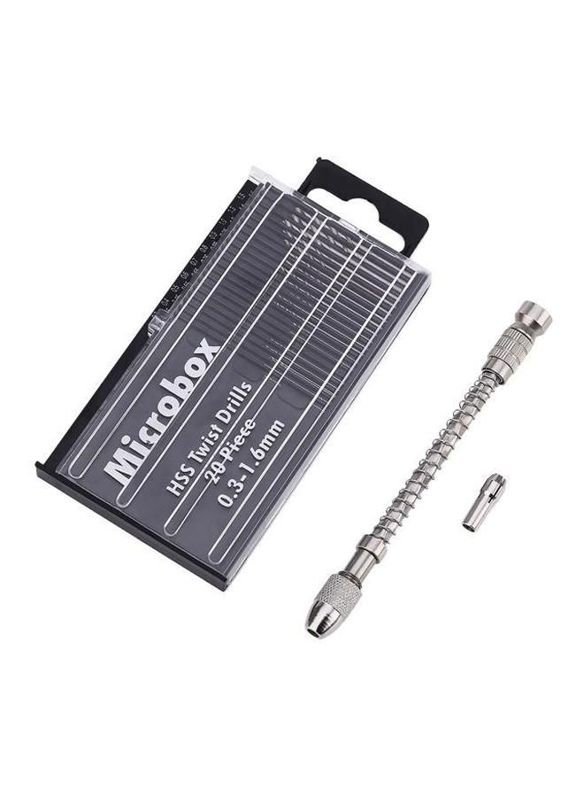 NIBEMINENT 20-Piece Hand Twist Driller Set Black  - Image 1