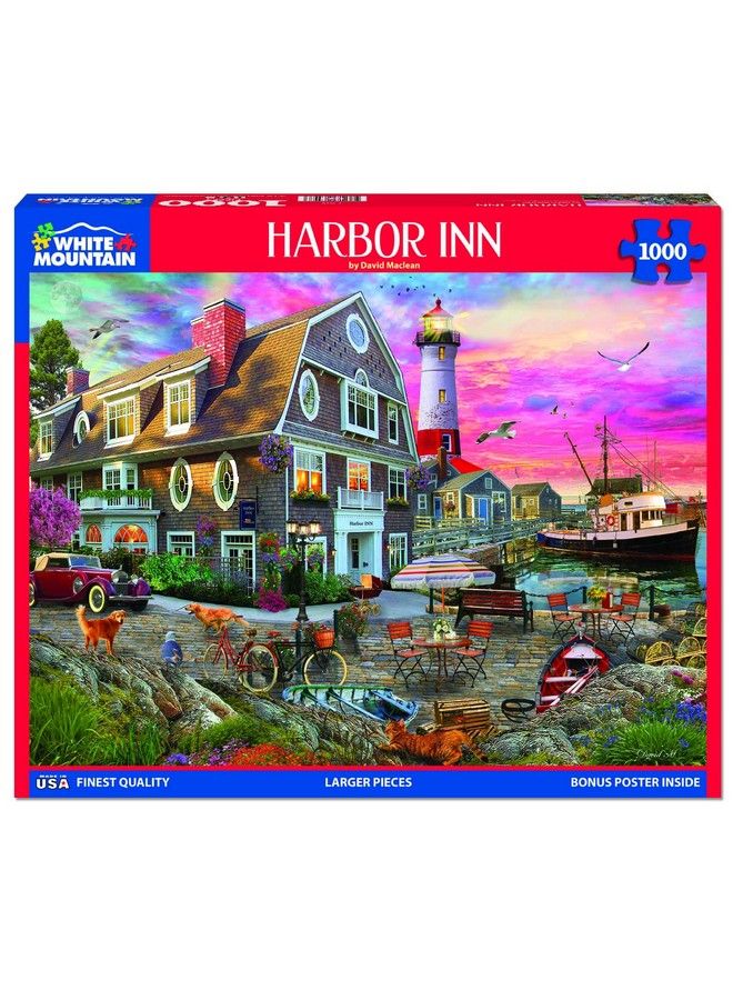 WHITE MOUNTAIN Puzzles Harbor Inn 1000 Piece Jigsaw Puzzle - Image 2