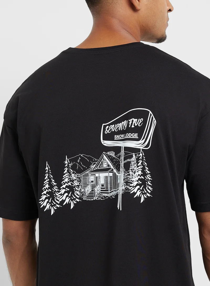 Seventy Five Oversized Graphic T-Shirt