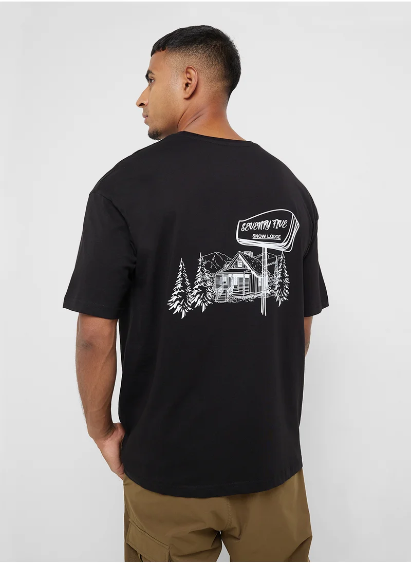 Seventy Five Oversized Graphic T-Shirt