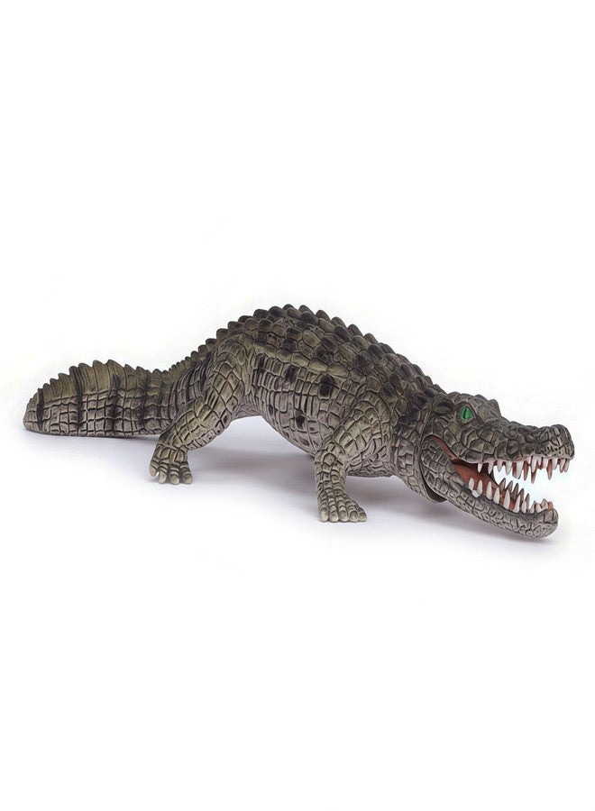 Higherbros Crocodile Safari Animal Toy for Kids Aligator Toy with Moveable Jaw for Kids Natural World Crocodile Aligator Action Figures Wildlife Figurine - Image 3
