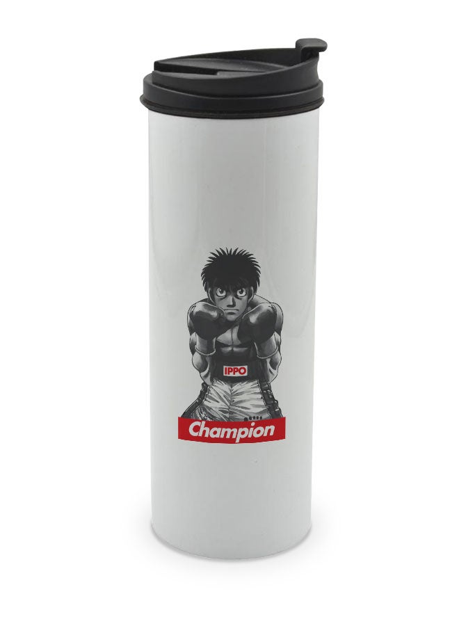 LIT كوب هاجيمي نو إيبّو الأبيض للمشروبات الساخنة تصميم بطل السفر لكوب القهوة لمشجع الملاكمة إيبّو ماكونوتشي - هدية لمحبي الأنمي - Image 1