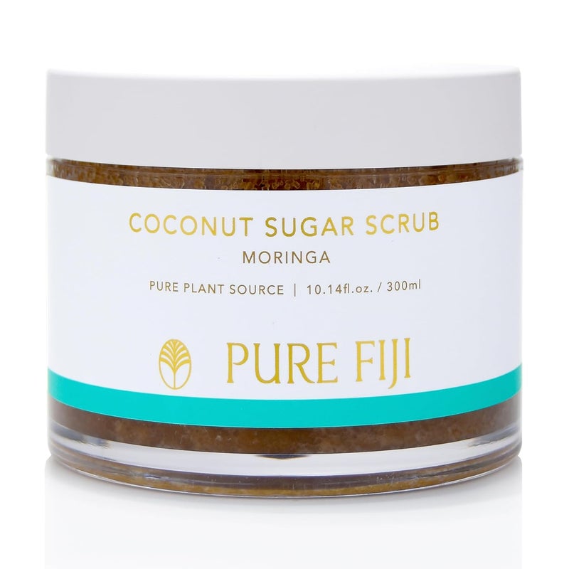 Pure Fiji Coconut Sugar Body Scrub Moringa 1014 Oz 300ml - Image 1