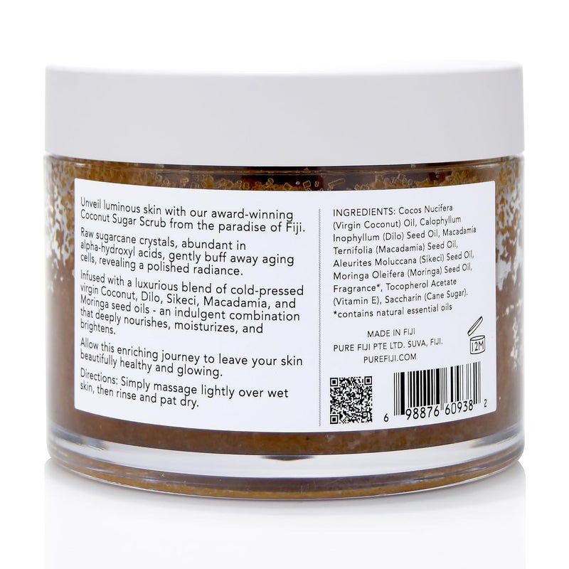 Pure Fiji Coconut Sugar Body Scrub Moringa 1014 Oz 300ml - Image 2