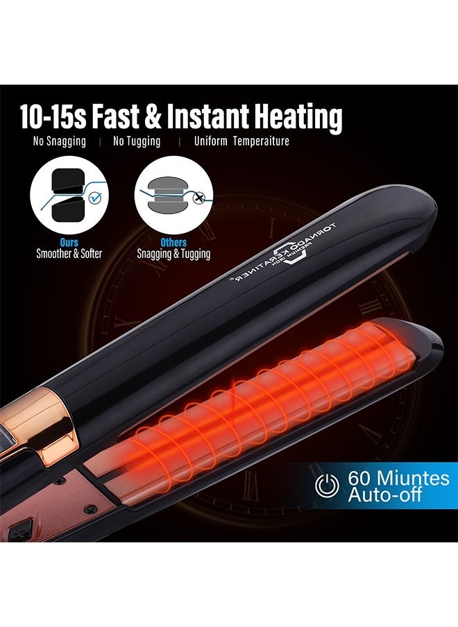 Tornado Keratiner - Infrared Hair Straightener Ceramic Straightener With Lcd Monitor - Image 1