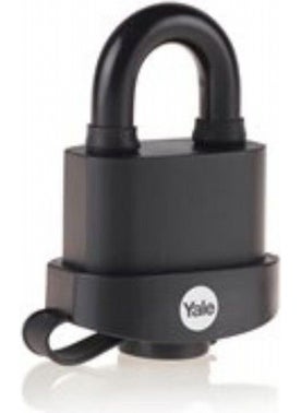 Yale PVC Coated Marine Padlock 71 mm Two Way Silver - White 1 Piece  - Image 1