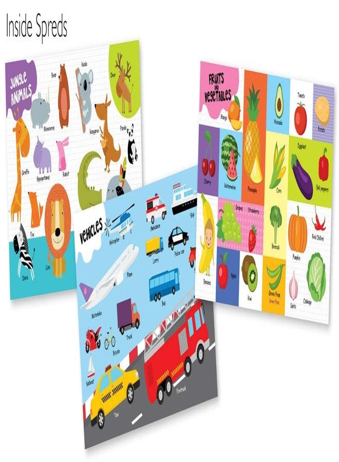 BRIJBASI Hello Friend Learn Words Picture Dictionary Book with 20 Colouring Spreads - Animals, Vehicles, Fruits & Vegetables Pictures, 4+ yrs - Image 4