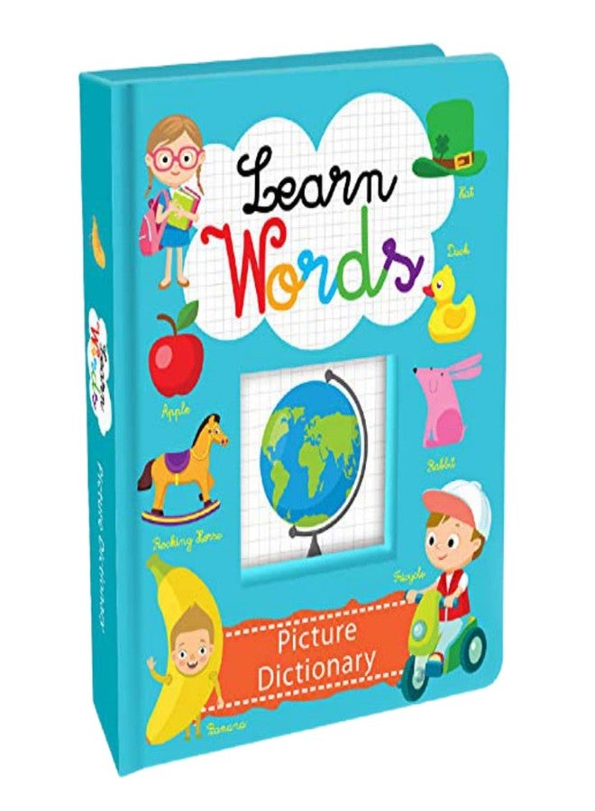 BRIJBASI Hello Friend Learn Words Picture Dictionary Book with 20 Colouring Spreads - Animals, Vehicles, Fruits & Vegetables Pictures, 4+ yrs - Image 1