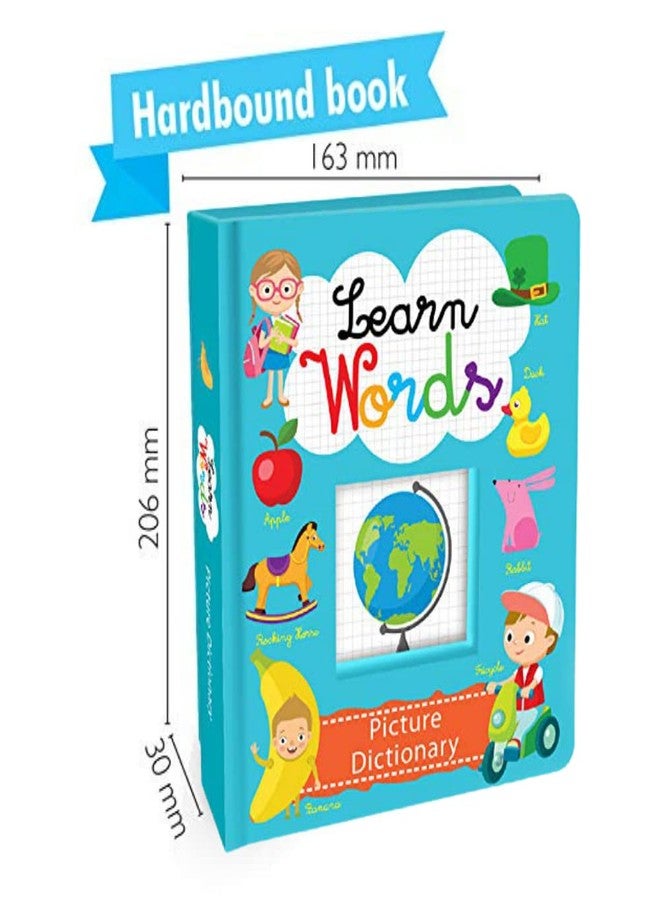 BRIJBASI Hello Friend Learn Words Picture Dictionary Book with 20 Colouring Spreads - Animals, Vehicles, Fruits & Vegetables Pictures, 4+ yrs - Image 2