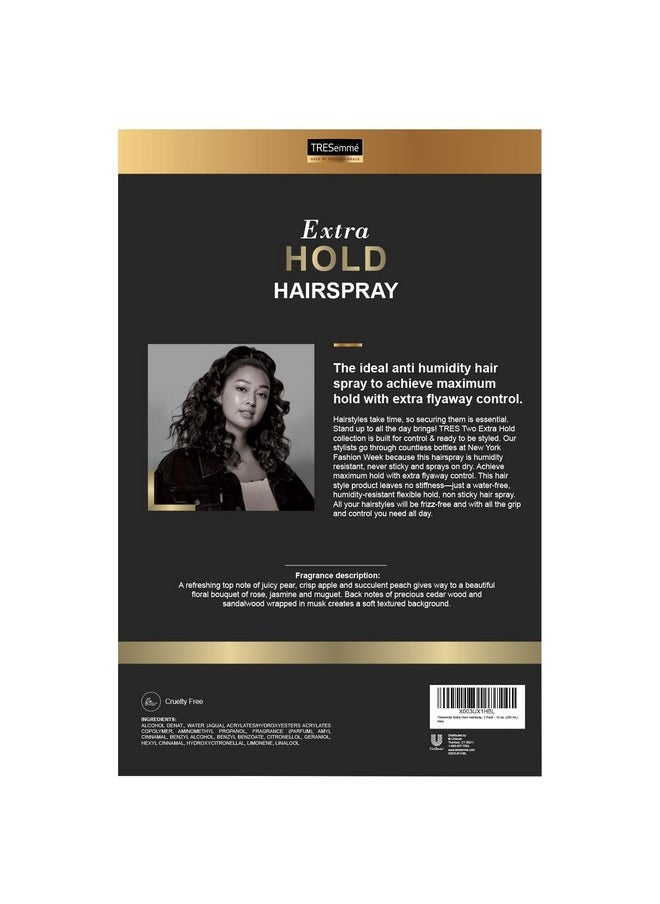 TRESemmé Tresemme Two Spray With Extra Hold Nonaerosol Hairspray 10 Oz Extrafirm Control Strong Hold With Touchable Feel Humidity Resistant Frizz Control Pack Of 3 Pump Bottles.  - Image 3
