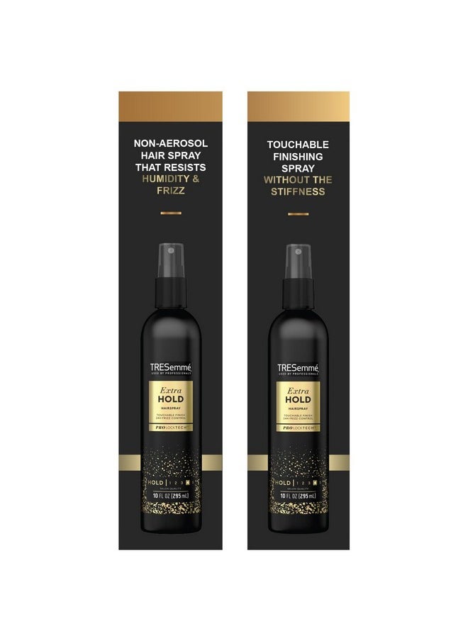 TRESemmé Tresemme Two Spray With Extra Hold Nonaerosol Hairspray 10 Oz Extrafirm Control Strong Hold With Touchable Feel Humidity Resistant Frizz Control Pack Of 3 Pump Bottles.  - Image 4