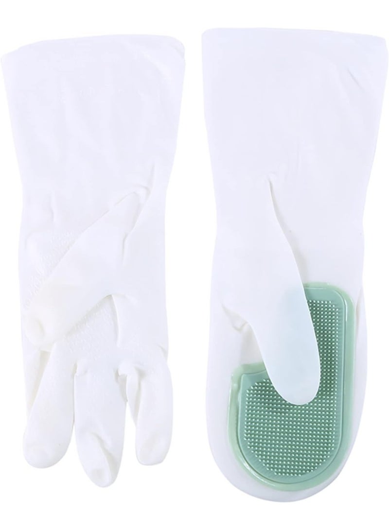 Multi-colored Household Cleaning Gloves, Silicone and Rubber Dishwashing Gloves, Kitchen Sponge Gloves, Kitchen Cleaning Tools - Image 4