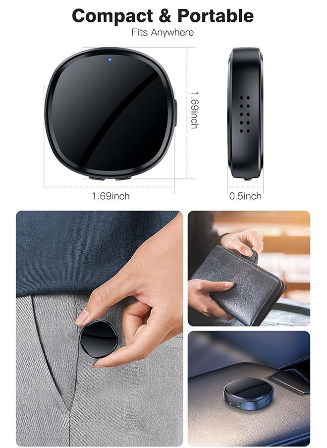 Magnetic Voice Recorder 128G (1600 Hour) - Recording Device MP3 Records with 70 Hours Battery Time, USB-C Audio Recorder for Work, Lectures, Meetings, Interviews