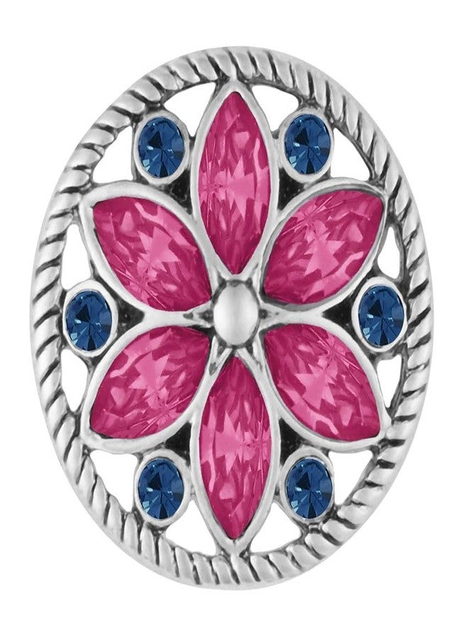 Ginger Snaps Leila, 20 Millimeter, Pink, Rhodium Plated, Women, Jewelry and Accessories