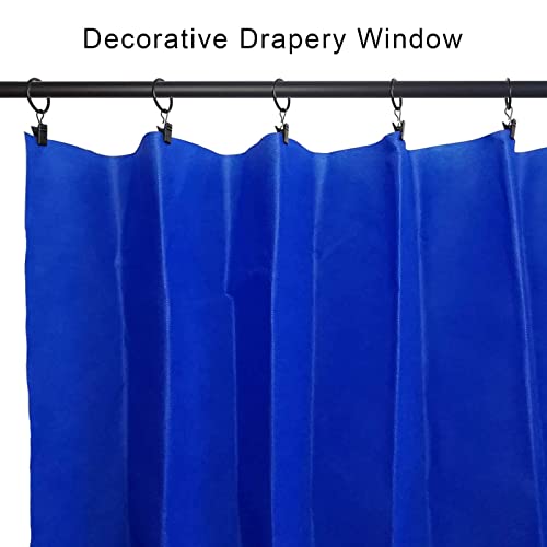 AMZSEVEN 44 Pack Metal Curtain Rings with Clips, Drapery Clips with Rings, Drapes Rings 1 inch Inner Diameter, Fits Diameter 5/8 inch Curtain Rods, Black - Image 5