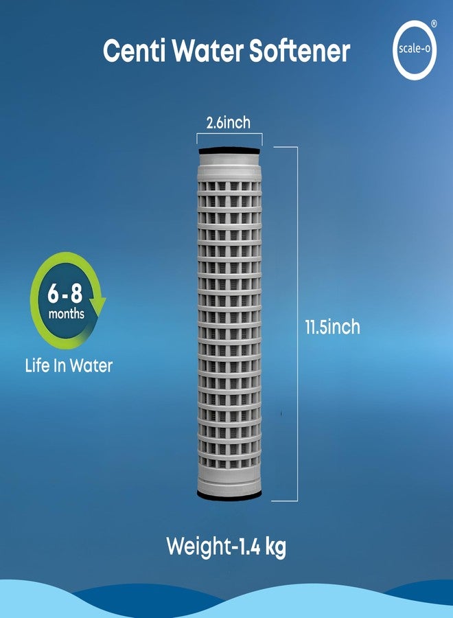Scale-O Centi Hard Water Softener | For 2000-2500L Water Tanks | For Whole House with 4-8 People | Water Softener for Home with Tanks | Reduces Hairfall, Dry Skin & White Stains - Image 5