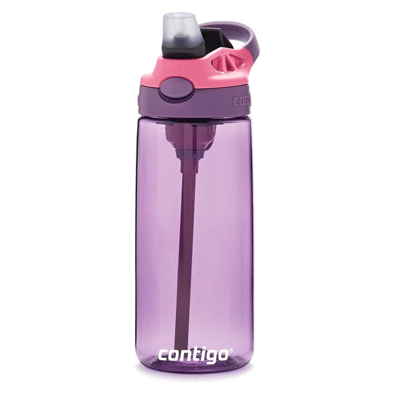 Contigo Aubrey Kids Water Bottle  20Oz  Eggplant  Spill-Proof Lid  Dishwasher Safe  Easy Clean  Purple And Pink - Image 5