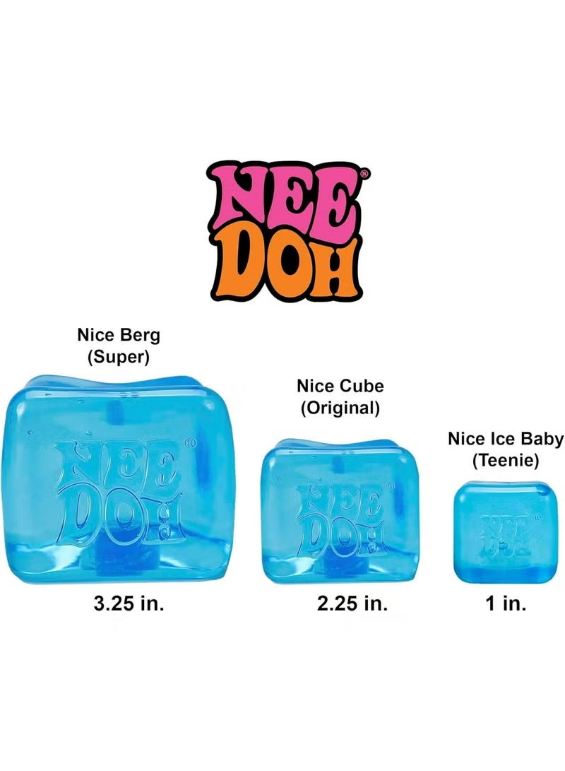Needoh Schylling NeeDoh Nice Ice Baby - Sensory Squeezable Toy - Super Sturdy and Comfortable to Squeeze - 1.25 Inch Wide - Random Color (1 Piece) (Purple) - Image 2